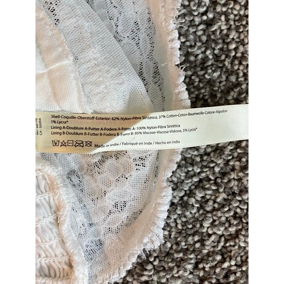 Free People FP One Blossom Pointelle Lace Crop Bralette in Ivory – Size S - Picture 6 of 9